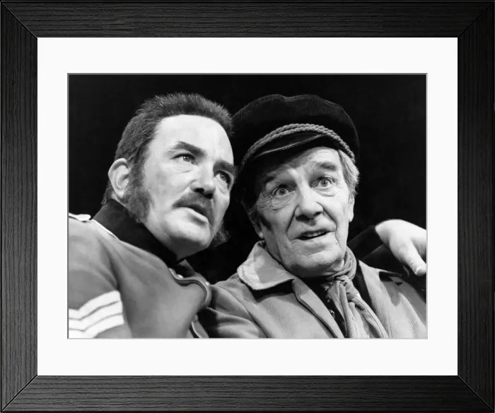 Framed Print : Max Wall & Albert Finney: Together... Finney (left) and Wall. May 1984 P006013 Framed Print : Max Wall & Albert Finney: Together... Finney (left) and Wall. May 1984 P006013