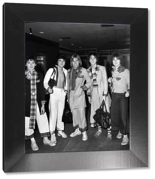 Bay City Rollers. 'The Bay City Rollers'leaving Heathrow airport for Los