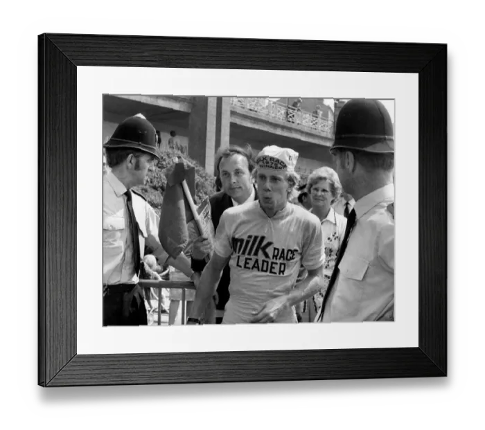 Framed Print : 1975 Milk Race Winner: Bernt Johansson. June 1975 P007253