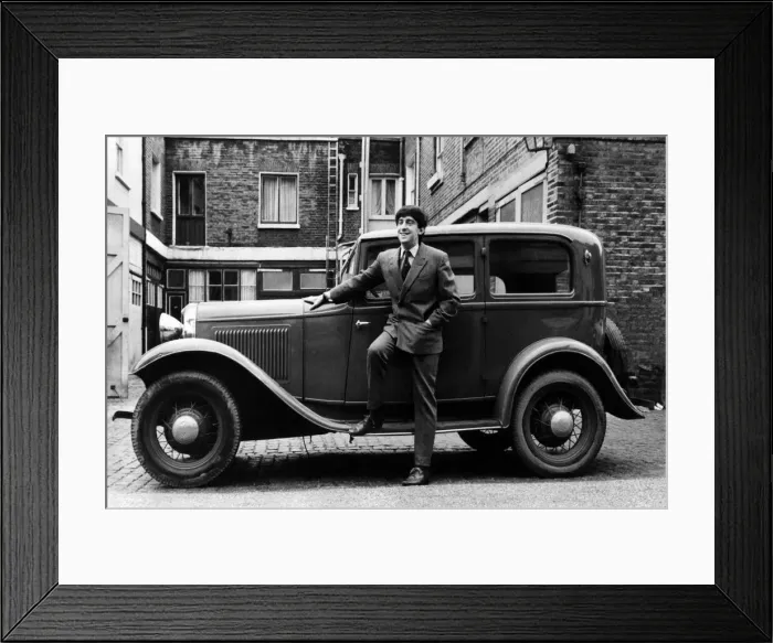 Framed Print : Playright Michael Hastings with his Ford B Type 1923 model, 4 cylinders, 32 horsepower Framed Print : Playright Michael Hastings with his Ford B Type 1923 model, 4 cylinders, 32 horsepower