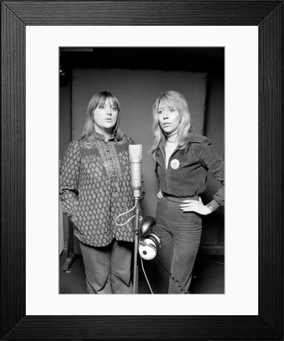 Framed Print : Music  /  Studio: Pop Group: Guys and Dolls: Kay Garner and Claire Torry in a recording