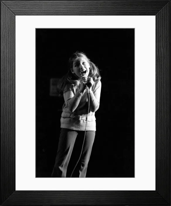 Framed Print : Singer Lena Zavaroni. March 1975 75-01430-003 Framed Print : Singer Lena Zavaroni. March 1975 75-01430-003