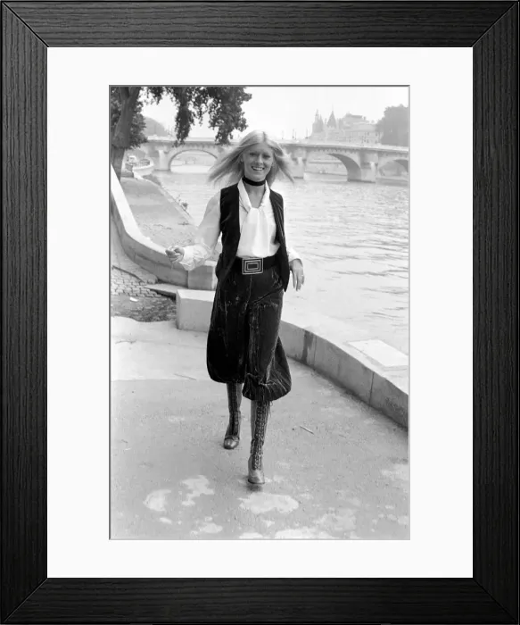Framed Print : Paris fashions: Yves St. Laurent - Rive Gauche - Christine