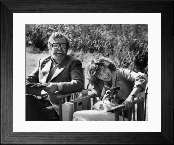 Framed Print : Michael Caine and Julie Walters on location filming Educating Rita Framed Print : Michael Caine and Julie Walters on location filming Educating Rita