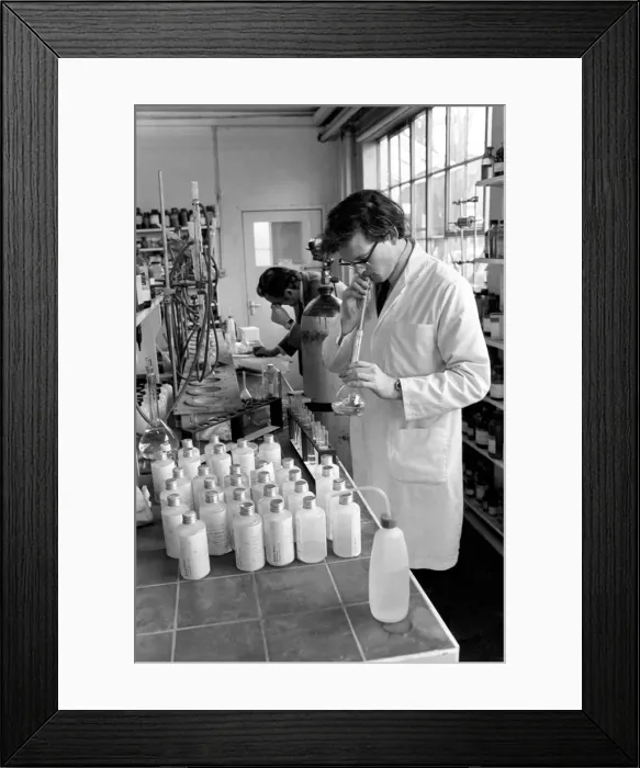 Framed Print : Laboratory  /  Testing  /  Work Science: Water Tests: Paul Cooper, Christopher Whatley