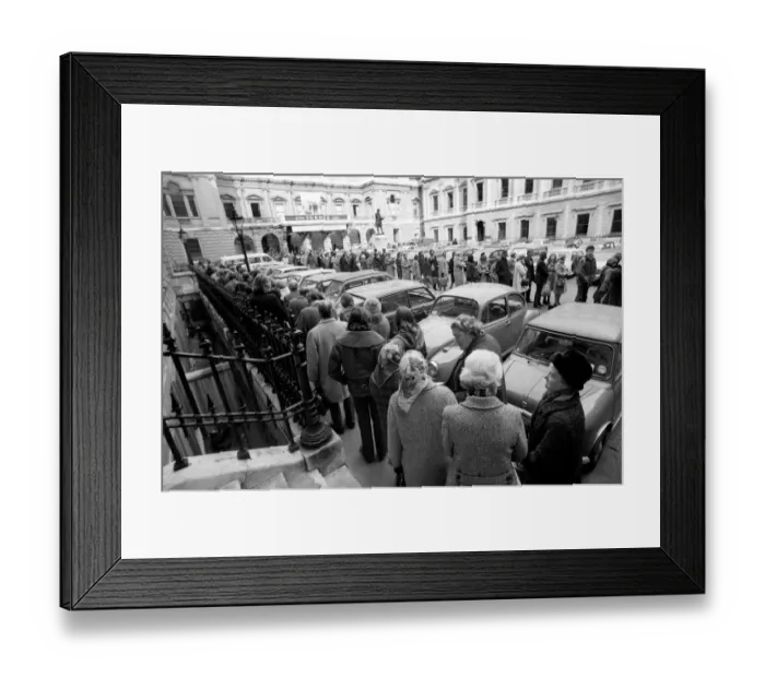 Framed Print : Art / Installation. February 1975 75-01023 Framed Print : Art / Installation. February 1975 75-01023