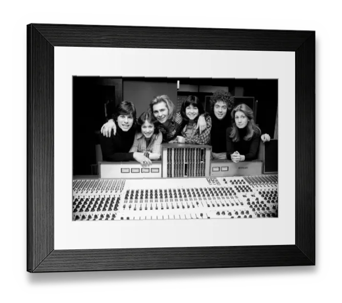 Framed Print : Music  /  Studio: Pop Group: Guys and Dolls: L  /  R David Van Day, Tereza Bazar, Dominque Grant