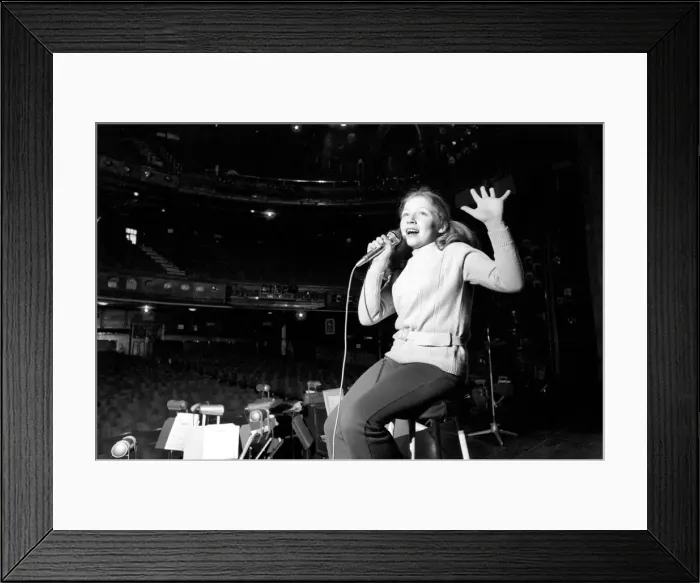Framed Print : Singer Lena Zavaroni. March 1975 75-01430-005 Framed Print : Singer Lena Zavaroni. March 1975 75-01430-005