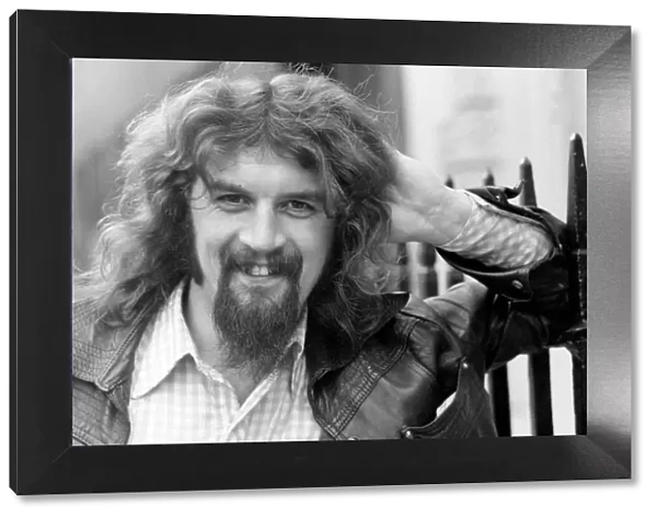 Billy Connolly, Scottish folk singer turned comedian, pictured in London after a
