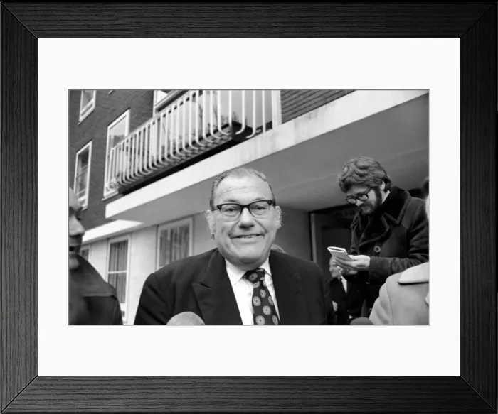 Framed Print : Reginald Maudling MP. February 1975 75-00970-004 Framed Print : Reginald Maudling MP. February 1975 75-00970-004