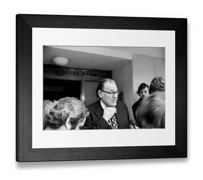 Framed Print : Reginald Maudling MP. February 1975 75-00970-001