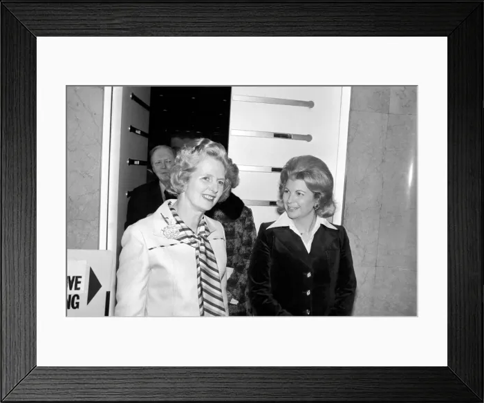 Framed Print : Tory Peers and M. Ps. at Europa Hotel to acclaim Mrs. Margaret Thatcher as leader of party Framed Print : Tory Peers and M. Ps. at Europa Hotel to acclaim Mrs. Margaret Thatcher as leader of party