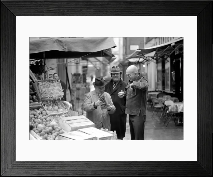Framed Print : Actor: Telly Savalas (Kojack the Brooklyn cop on T. V. ) is in London for a few days to