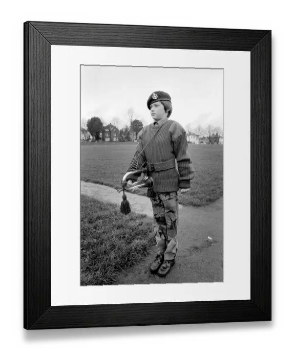 Framed Print : 8 year old Jason Lock. January 1975 75-00241-001 Framed Print : 8 year old Jason Lock. January 1975 75-00241-001