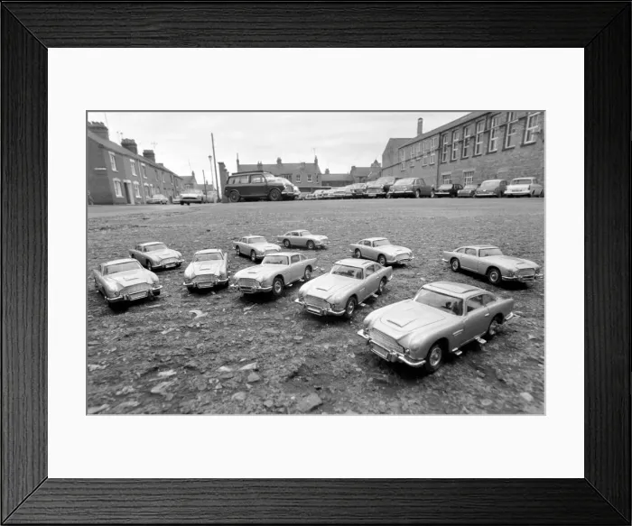 Framed Print : Aston Martins toy cars being produced at Corgis Swansea factory Framed Print : Aston Martins toy cars being produced at Corgis Swansea factory