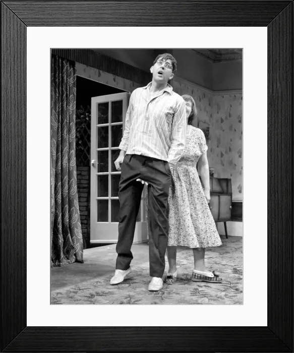 Framed Print : Shaw Theatre. The Birthday Party'. Harold Pinters play Framed Print : Shaw Theatre. The Birthday Party'. Harold Pinters play