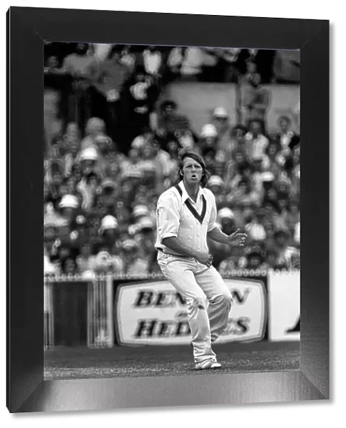 Australia v England 3rd test match in Melbourne. Jeff Thomson Australian fast bowler