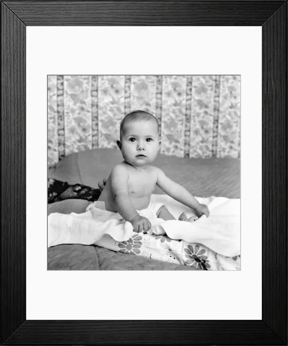 Framed Print : 7 month old baby January 75-00018 Framed Print : 7 month old baby January 75-00018