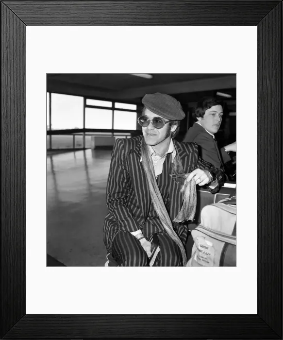 Framed Print : L. A. P. Pop Singer Elton John. January 1975 75-00062-003 Framed Print : L. A. P. Pop Singer Elton John. January 1975 75-00062-003