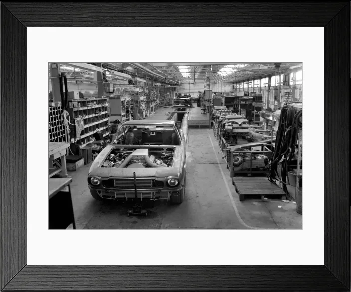 Framed Print : End of an Era. Aston Martin Close. Newport Pagnell after the announcement that the Aston Framed Print : End of an Era. Aston Martin Close. Newport Pagnell after the announcement that the Aston