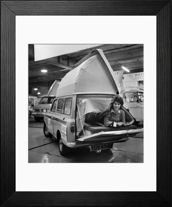 Framed Print : Camping: Van: Olympias Camping and Caravan Exhibition Framed Print : Camping: Van: Olympias Camping and Caravan Exhibition