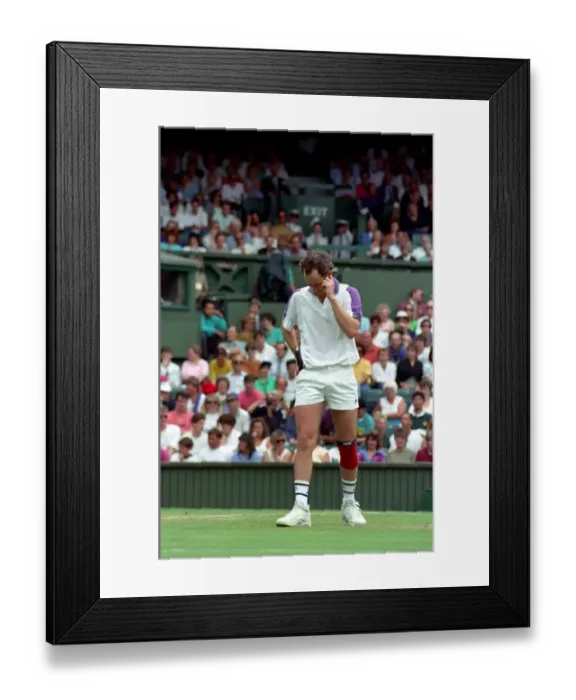 Framed Print : All England Lawn Tennis Championships at Wimbledon Mens Singles Second Round match