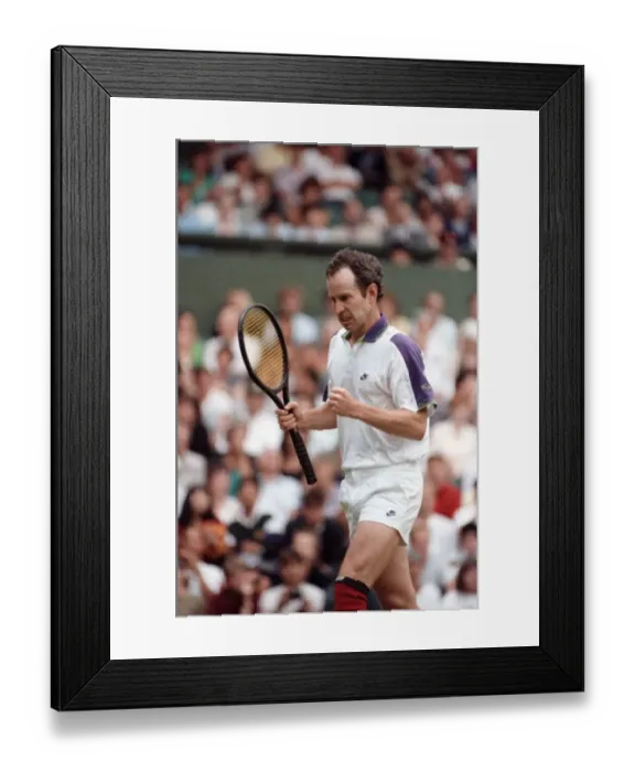 Framed Print : All England Lawn Tennis Championships at Wimbledon Mens Singles Second Round match