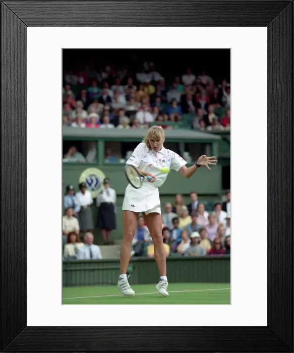 Framed Print : All England Lawn Tennis Championships at Wimbledon. Ladies Singles Steffi Graf in