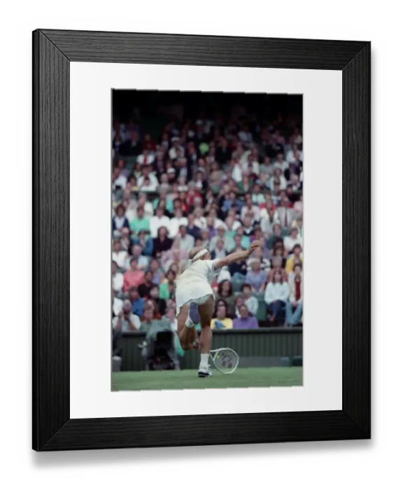Framed Print : All England Lawn Tennis Championships at Wimbledon. Ladies Singles Martina