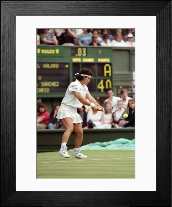 Framed Print : All England Lawn Tennis Championships at Wimbledon Ladies Singles Second Round