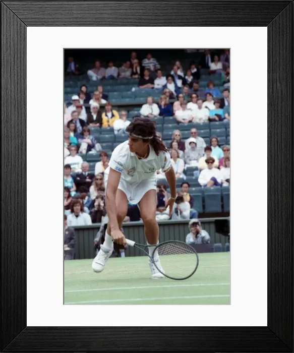 Framed Print : All England Lawn Tennis Championships at Wimbledon. Ladies Singles Fourth Round