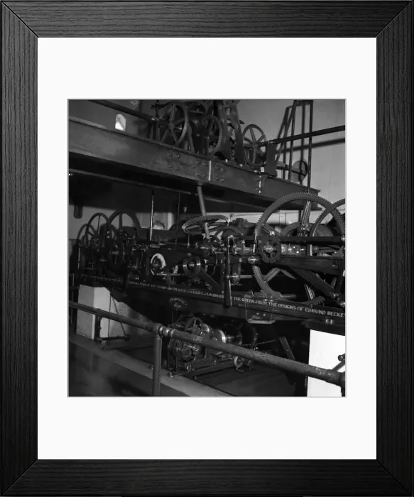 Framed Print : Inside Big Ben clock in London 1949. O19836 - 001