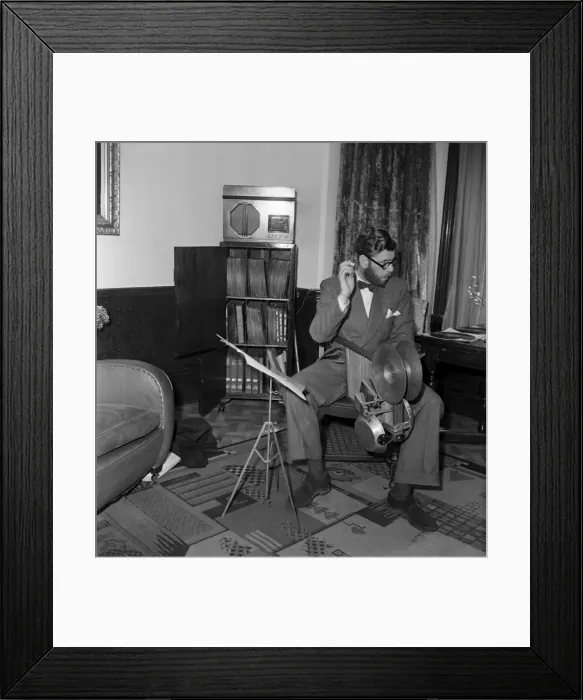 Framed Print : Derek Guyler of the BBC. June 1949 O18911-001 Framed Print : Derek Guyler of the BBC. June 1949 O18911-001