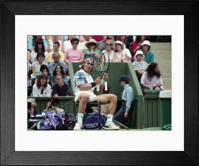 Framed Print : All England Lawn Tennis Championships at Wimbledon Mens Singles Second Round match