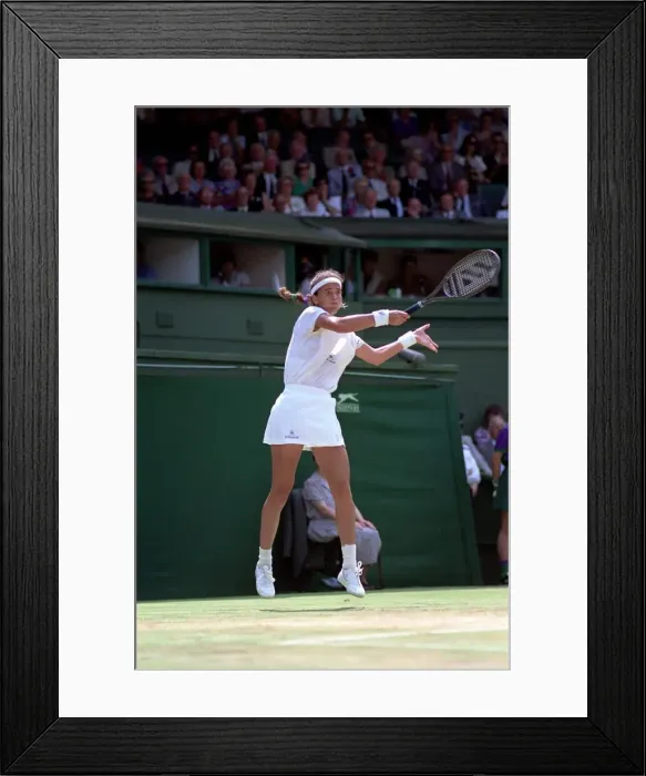 Framed Print : All England Lawn Tennis Championships at Wimbledon. Ladies Singles Semi Final match
