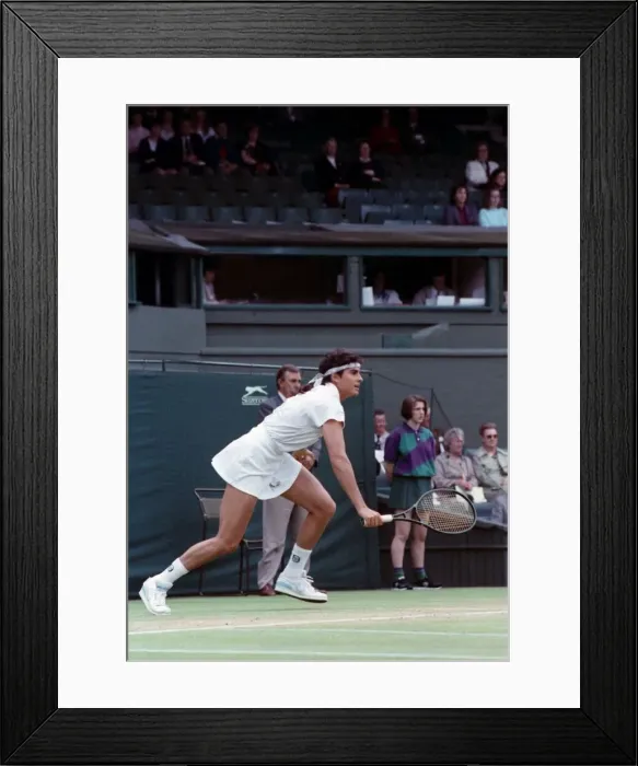 Framed Print : All England Lawn Tennis Championships at Wimbledon. Ladies Singles Fourth Round Framed Print : All England Lawn Tennis Championships at Wimbledon. Ladies Singles Fourth Round