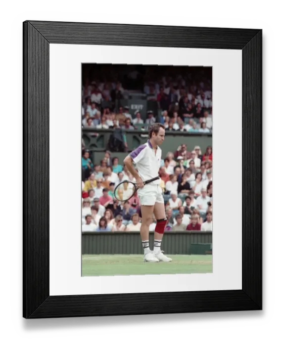Framed Print : All England Lawn Tennis Championships at Wimbledon Mens Singles Second Round match