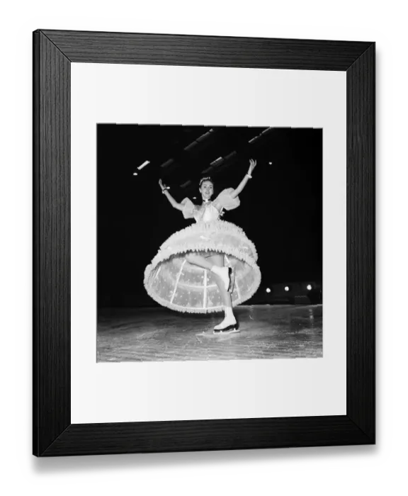 Framed Print : Skaters in costume for the holiday on ice show at Wembley. 1957 Framed Print : Skaters in costume for the holiday on ice show at Wembley. 1957
