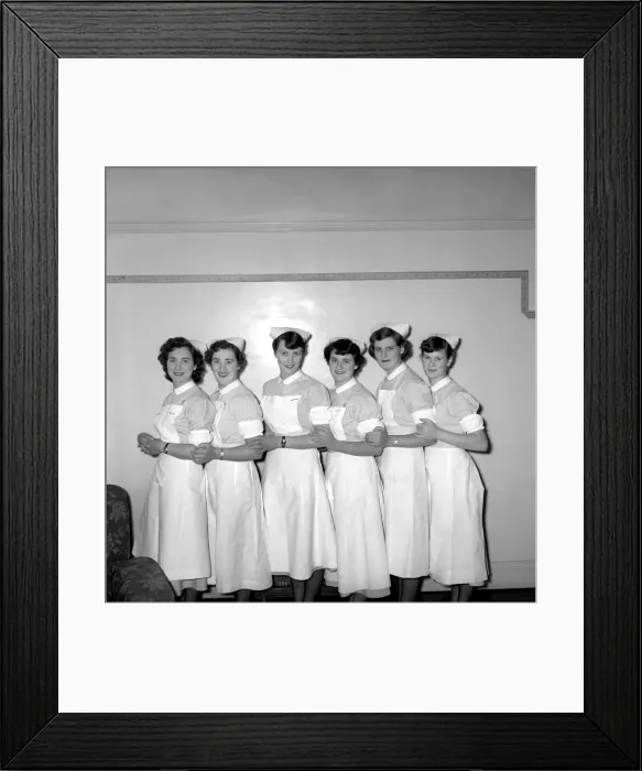 Framed Print : Occupation: Nurses. Circa 1954