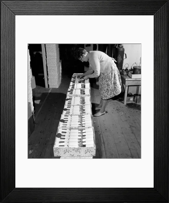 Framed Print : General scene in and around a Christmas cracker factory Framed Print : General scene in and around a Christmas cracker factory