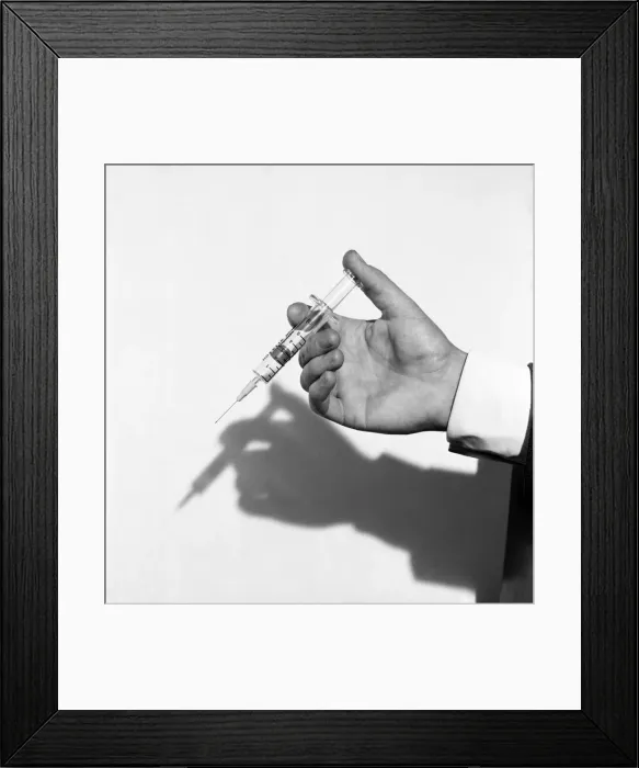 Framed Print : Medical: Hypodermic needle. 1960 A1311-003 Framed Print : Medical: Hypodermic needle. 1960 A1311-003