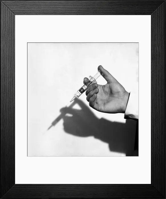 Framed Print : Medical: Hypodermic needle. 1960 A1311-001 Framed Print : Medical: Hypodermic needle. 1960 A1311-001
