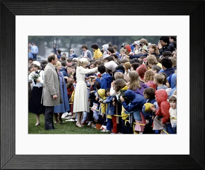 Framed Print : Prince and Princess of Wales tour of Canada in June 1983 Framed Print : Prince and Princess of Wales tour of Canada in June 1983