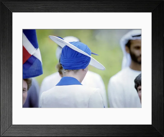 Framed Print : Prince and Princess of Wales Official Visit to the Arab States in the Persian Gulf