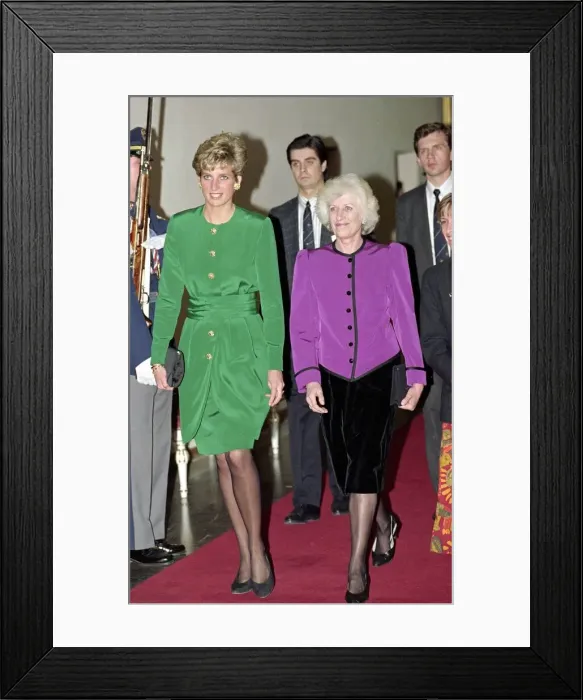 Framed Print : Prince and Princess of Wales Offial Visit to Czecholovakia