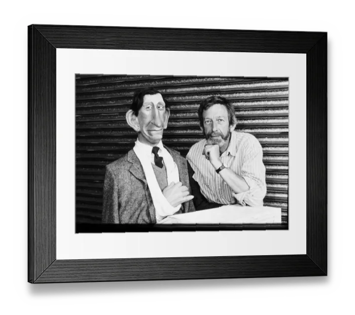 Framed Print : Peter Fluck creator of SPITTING IMAGE character