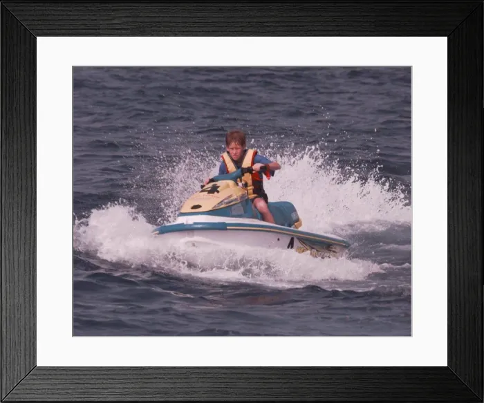 Framed Print : Prince Harry on holiday in St Tropez July 1997 The Prince his mother Framed Print : Prince Harry on holiday in St Tropez July 1997 The Prince his mother