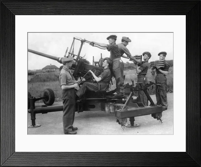 Framed Print : The 670 Light A. A. Regiment R. A. T. A. (Tyneside Scottish Framed Print : The 670 Light A. A. Regiment R. A. T. A. (Tyneside Scottish