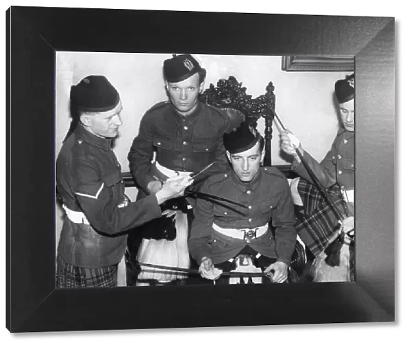 Kilted pipers of the Tyneside Scottish (670 L. A. A. Regt. R. A. T. A