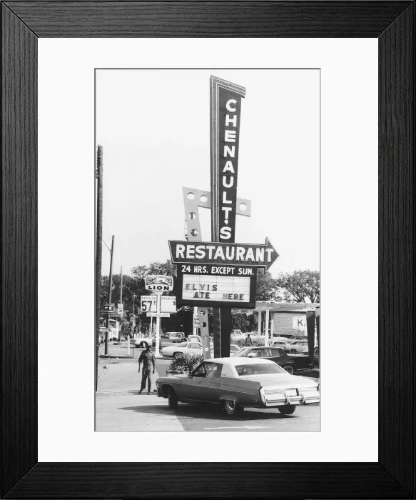 Framed Print : Elvis Presley King Of Rock And Roll Local tuck shop where he once ate Framed Print : Elvis Presley King Of Rock And Roll Local tuck shop where he once ate